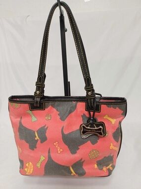 Dooney & Bourke Red Scottie Dog Tote Bag